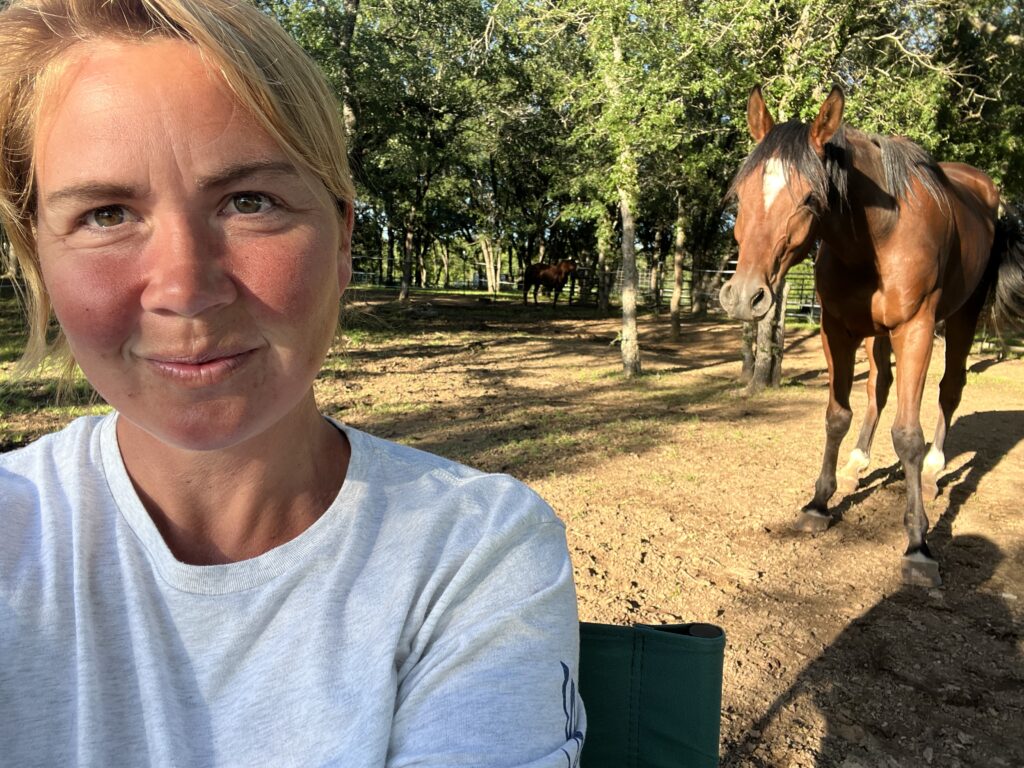 Me with an arabian gelding