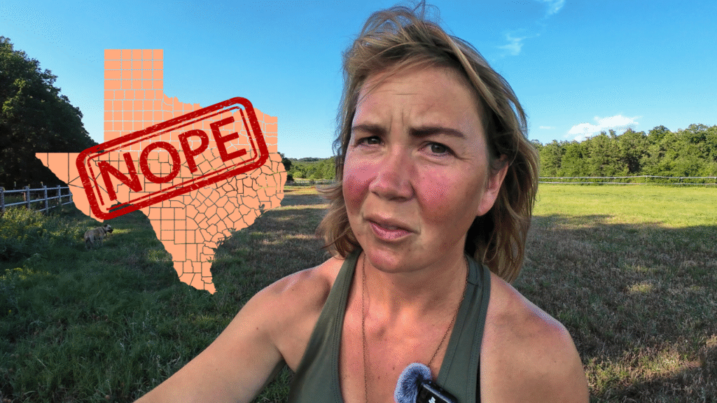 Standing in a texas field