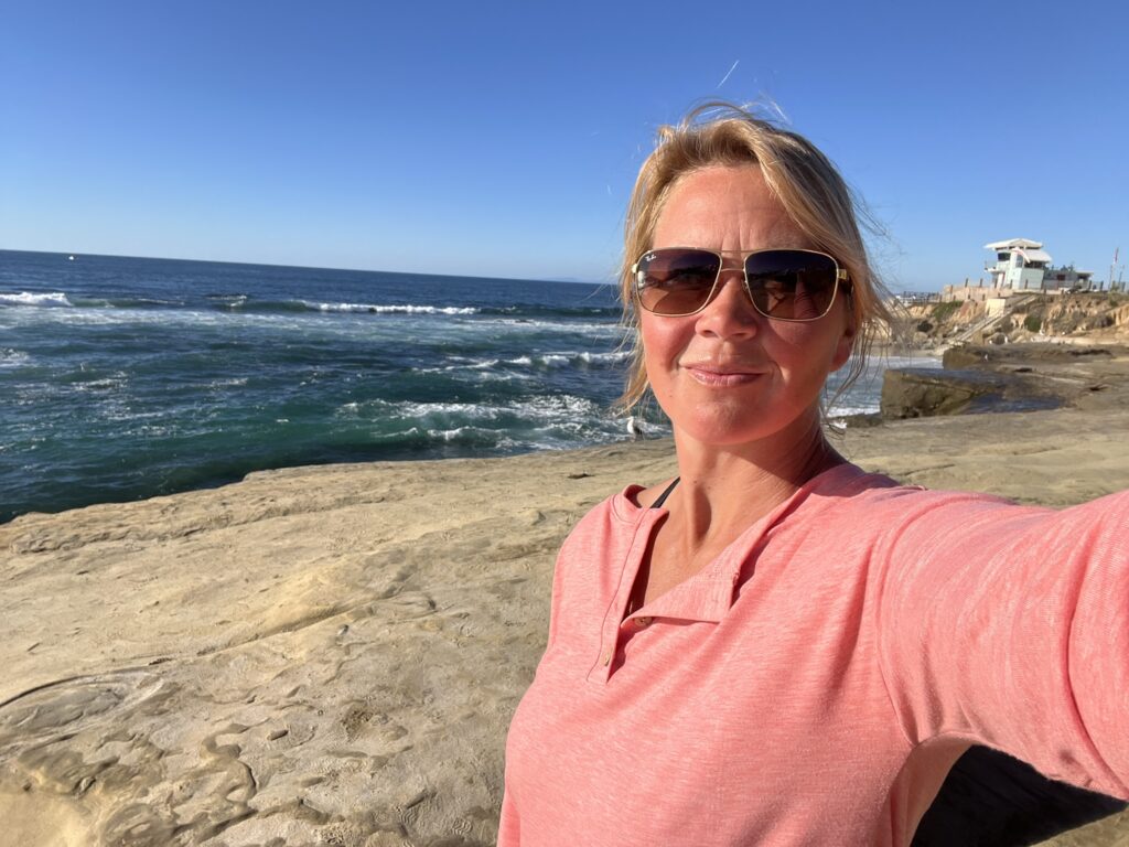 Selfie from the pacific ocean in La Jolla
