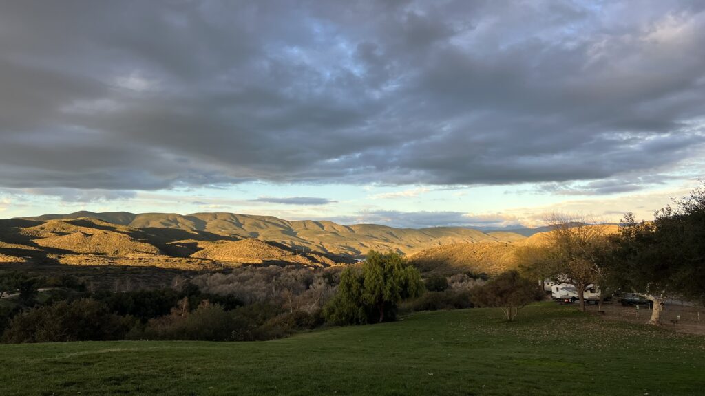 Sunset in Aguanga, CA